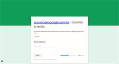 Desktop Screenshot of anunciosnogoogle.com.br